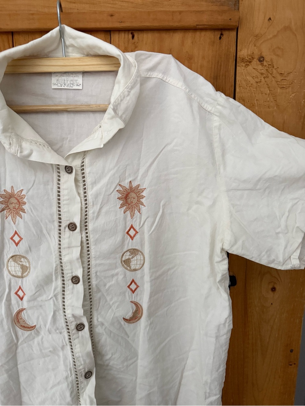VINTAGE | 100% cotton button up shirt